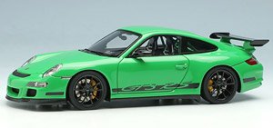 Porsche 911 (997) GT3 RS 2007 Green/Black Livery (Diecast Car)