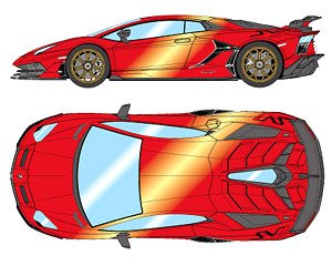 Lamborghini Aventador SVJ 2018 Candy Red (Diecast Car)