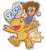 Digimon Adventure: Travel Sticker (1) Taichi Yagami & Agumon (Anime Toy) Item picture1