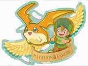 Digimon Adventure: Travel Sticker (7) Takeru Takaishi & Patamon (Anime Toy)