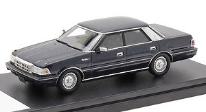 Toyota Crown 4Door Hardtop Royal Saloon G (1986) Dark Blue Metallic (Diecast Car)