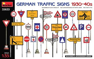 German Traffic Signs 1930-40s (Plastic model)