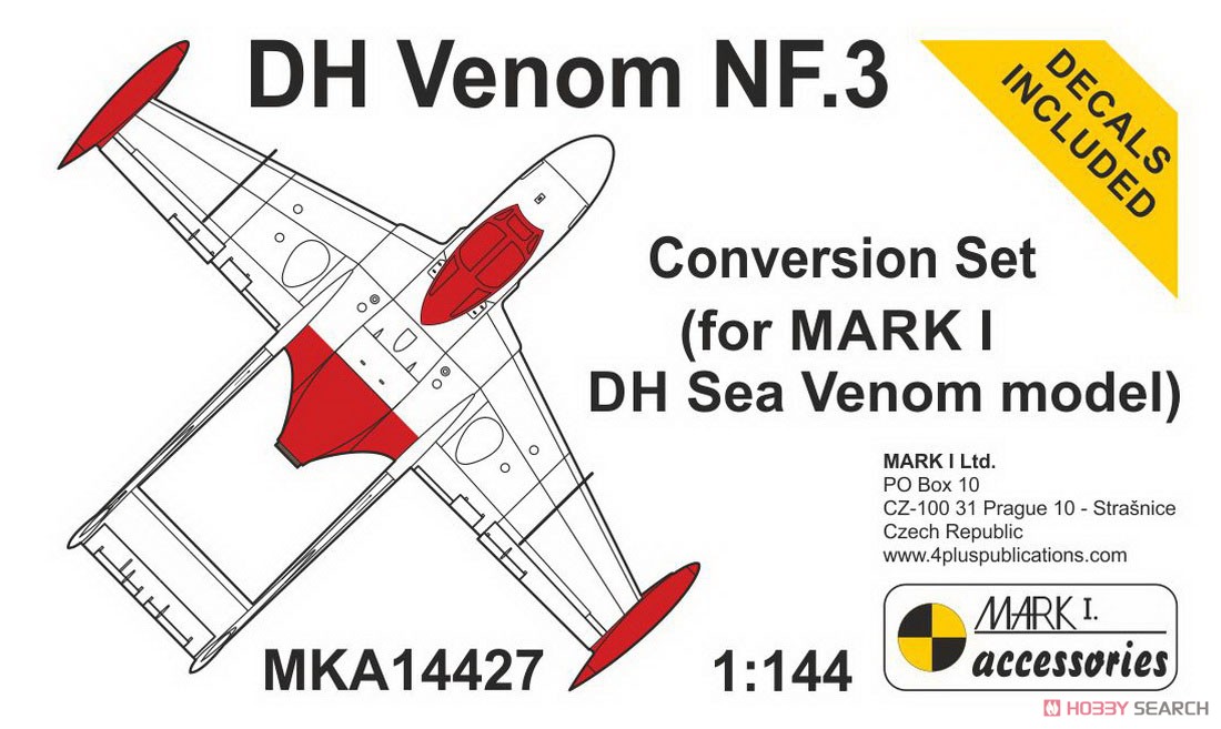 D.H.ベノム NF.3 改造パーツセット (マーク1用) (プラモデル) パッケージ1