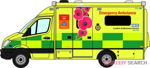 (OO) メルセデス 救急車 ロンドン Remembrance Day (第一次世界大戦終結日) (鉄道模型) その他の画像1