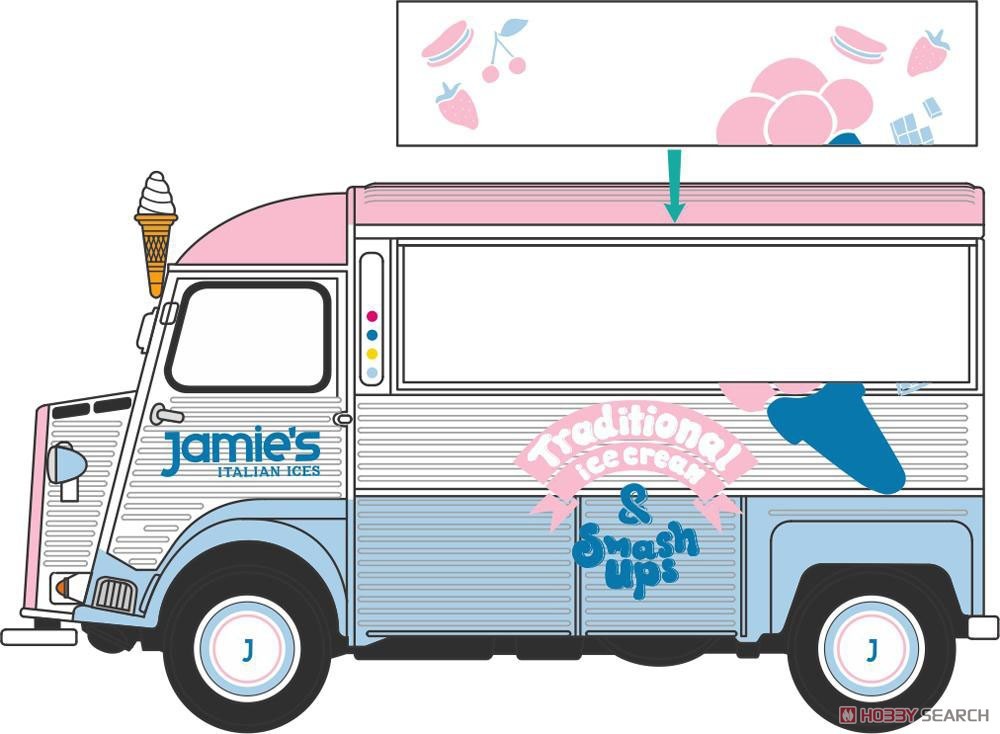 (OO) シトロエン Hタイプ ケータリングバン Jamie Oliver アイスクリーム (鉄道模型) その他の画像1