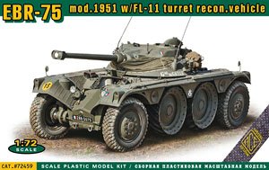 EBR F1 90 (EBR-75) mod.1951 w/FL-11 Turret Wheeled Tank (Plastic model)
