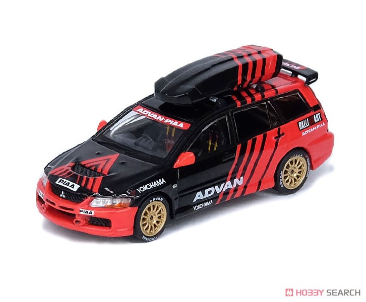 Mitsubishi Lancer Evolution IX Wagon `Advan` Livery with RaceCar Interior (with Roof Box) (Diecast Car) Item picture1