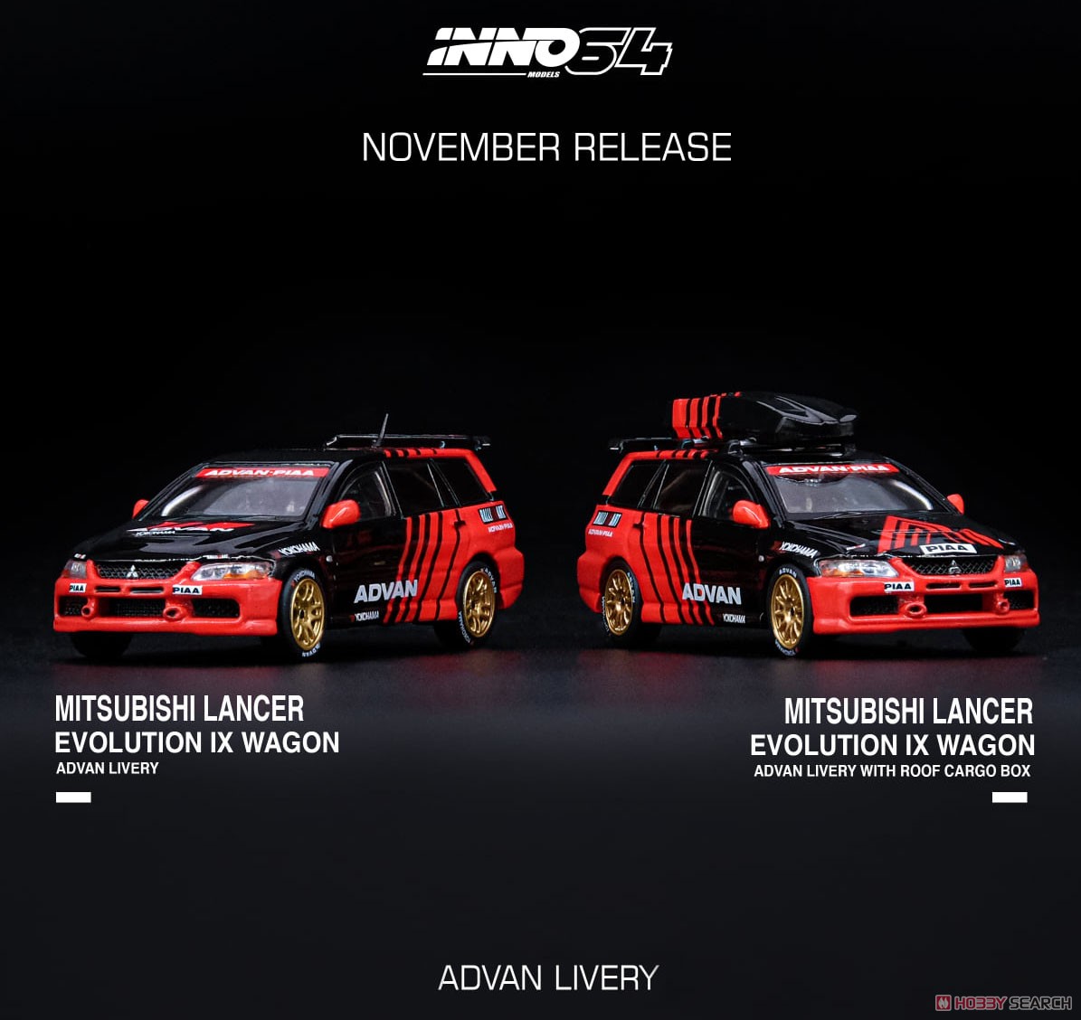 Mitsubishi Lancer Evolution IX Wagon `Advan` Livery with RaceCar Interior (with Roof Box) (Diecast Car) Other picture2