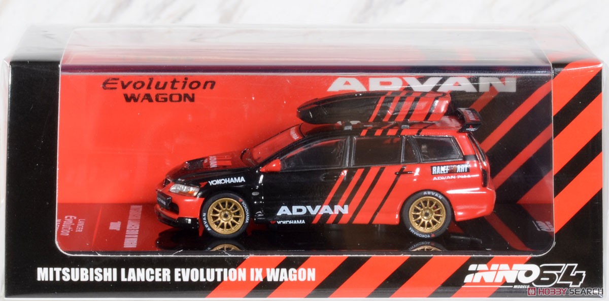 Mitsubishi Lancer Evolution IX Wagon `Advan` Livery with RaceCar Interior (with Roof Box) (Diecast Car) Package1