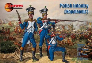 Polish Infantry (Napoleonic) (12 Figures / 8 Poses) (Plastic model)