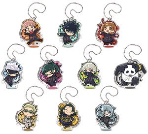 Pyoncolle Jujutsu Kaisen Acrylic Key Ring (Set of 10) (Anime Toy)