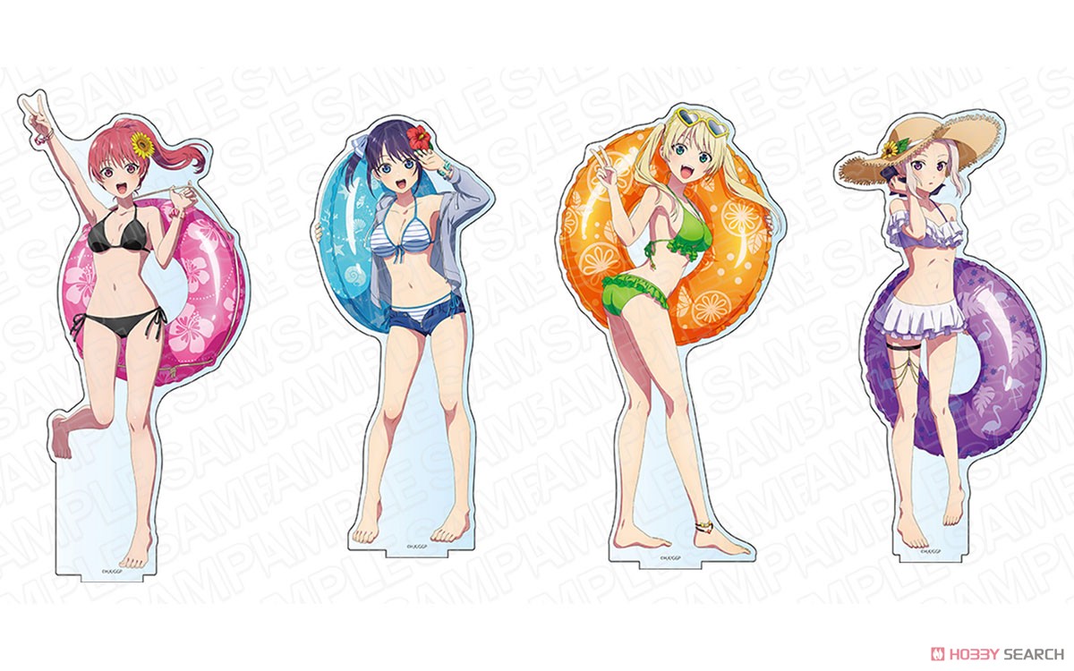 カノジョも彼女 デカアクリルスタンド 水瀬渚 水着 ver. (キャラクターグッズ) その他の画像2