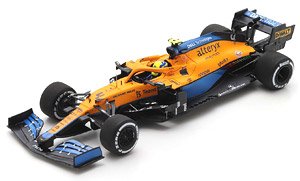 McLaren MCL35M No.4 McLaren 2nd Italian GP 2021 Lando Norris With Pit Board (ミニカー)