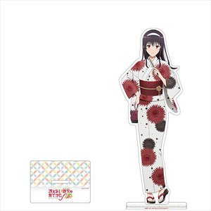 [Saekano: How to Raise a Boring Girlfriend Fine] [Especially Illustrated] Big Acrylic Stand (Utaha / Yukata) (Anime Toy)