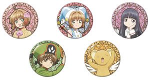 Cardcaptor Sakura: Clear Card Art Nouveau Art Can Badge (Set of 5) (Anime Toy)