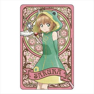 Cardcaptor Sakura: Clear Card Art Nouveau Art IC Card Sticker Sakura B (Costume Green) (Anime Toy)