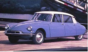 シトロエン DS 19 1959 デルフィニウムブルー/ホワイト (ミニカー)