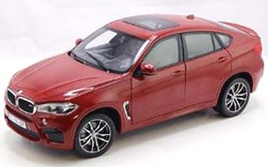 BMW X6 M 2015 メタリックレッド (ミニカー)