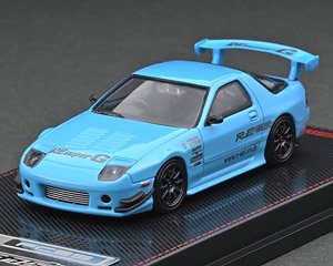 Mazda RX-7 (FC3S) RE Amemiya Light Blue (Diecast Car)