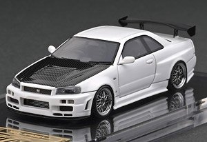 Nismo R34 GT-R R-tune White (Diecast Car)