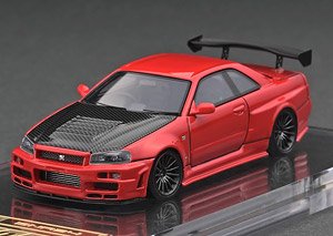 Nismo R34 GT-R R-tune Red (Diecast Car)