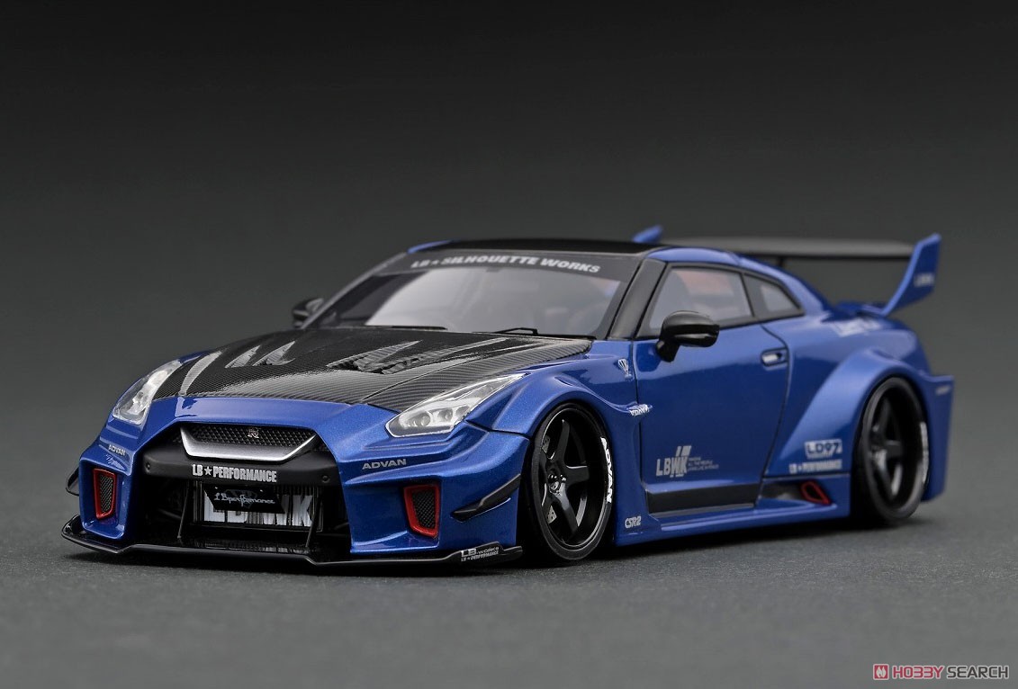 LB-Silhouette WORKS GT Nissan 35GT-RR Blue Metallic (ミニカー) 商品画像1