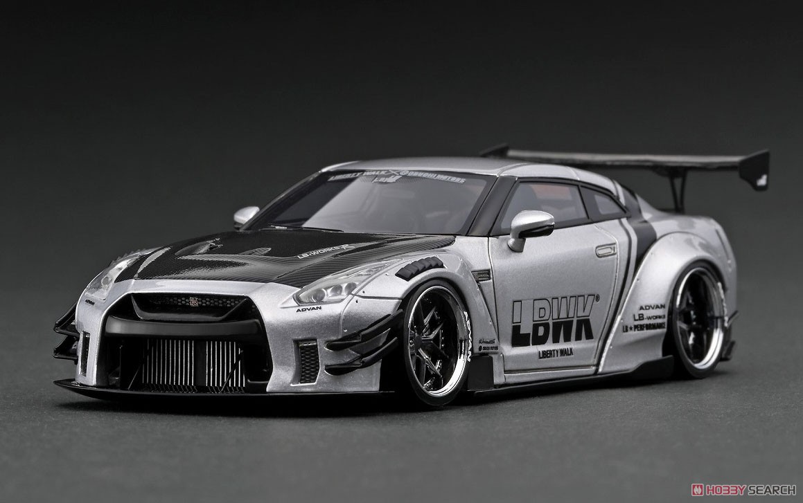 LB-WORKS Nissan GT-R R35 type 2 Silver (ミニカー) その他の画像1