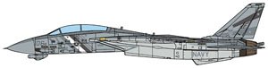F-14D アメリカ海軍 第2戦闘飛行隊 バウンティハンターズ 2002 #106 (完成品飛行機)