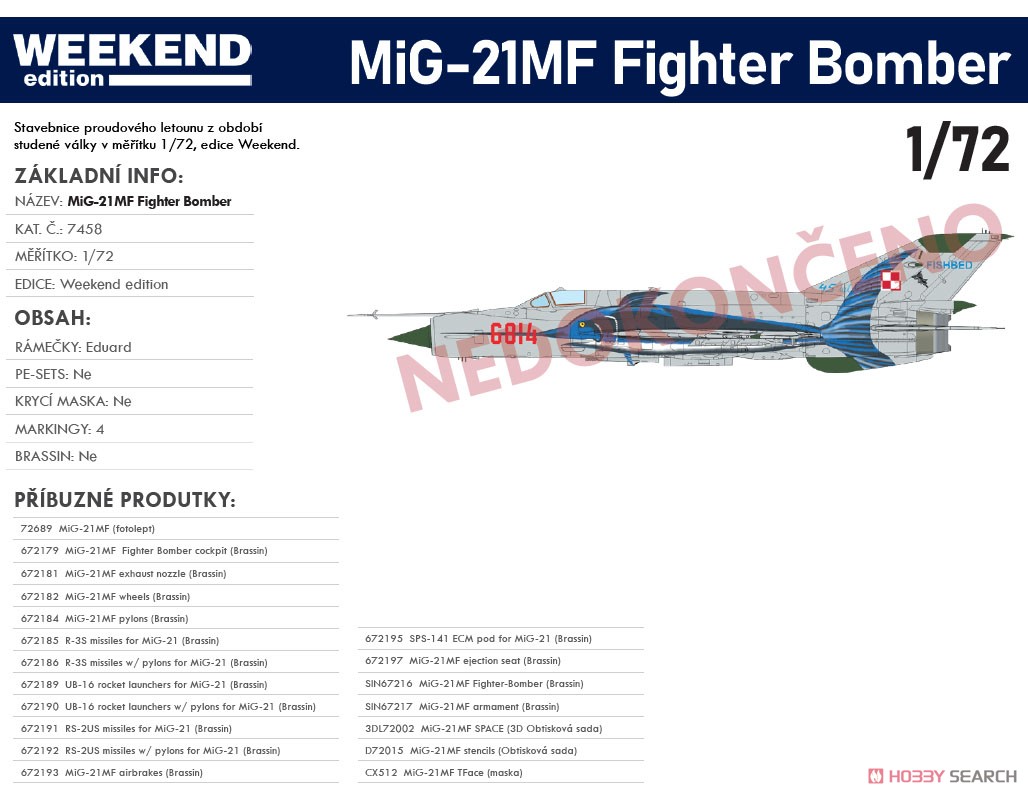 MiG-21MF 戦闘攻撃機 ウィークエンドエディション (プラモデル) その他の画像1