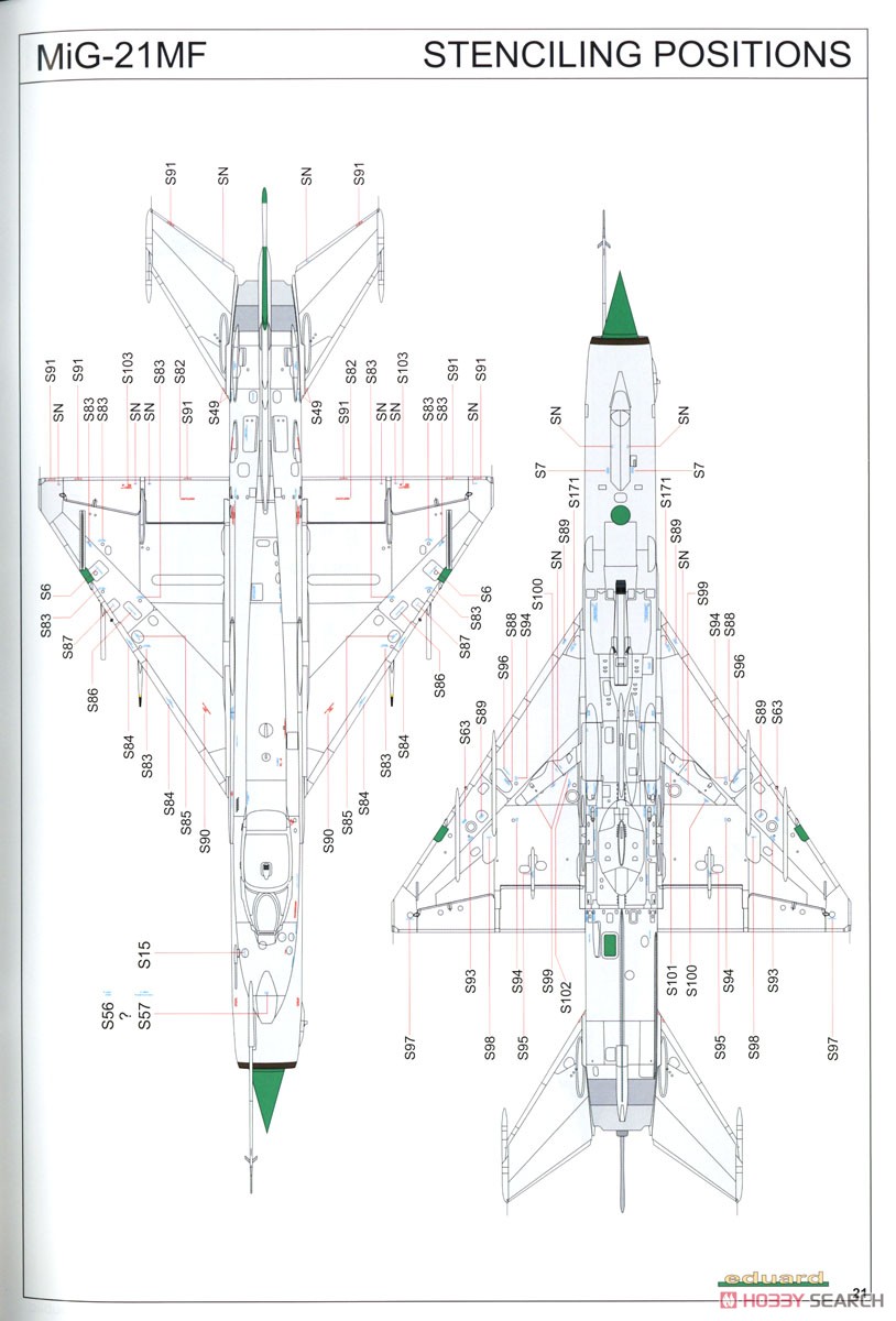 MiG-21MF 戦闘攻撃機 ウィークエンドエディション (プラモデル) 塗装13