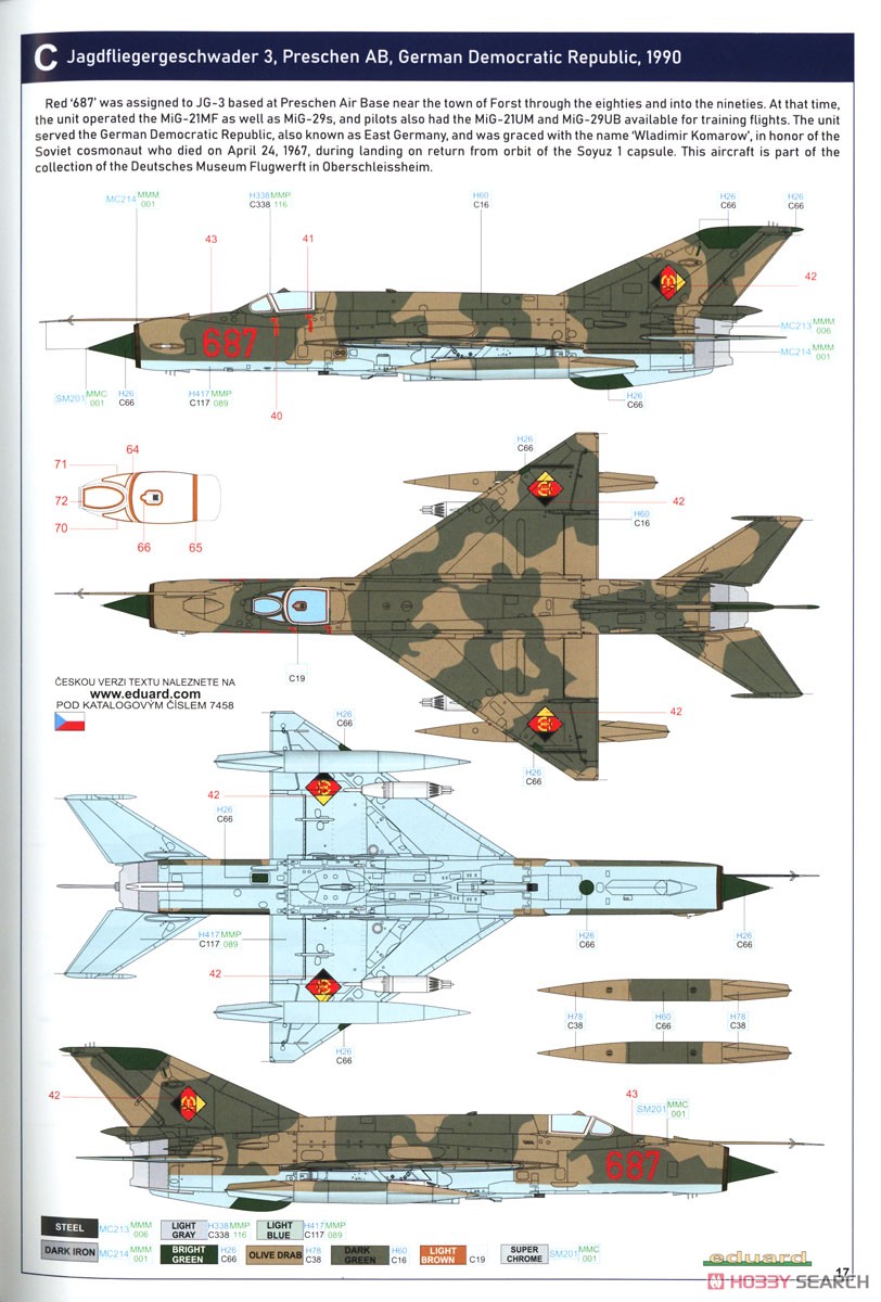 MiG-21MF 戦闘攻撃機 ウィークエンドエディション (プラモデル) 塗装9