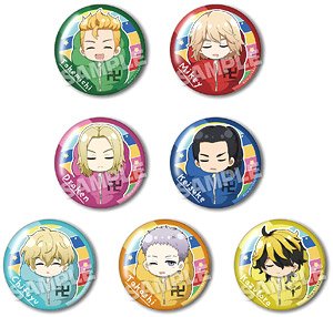 Tokyo Revengers Trading Minobukuro Can Badge (Set of 7) (Anime Toy)