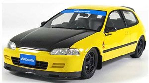 スプーン シビック EG6 (イエロー) 香港エクスクルーシブモデル (ミニカー)