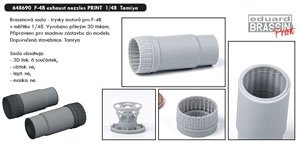 F-4B Exhaust Nozzles (for Tamiya) (Plastic model)