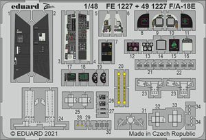 Photo-Etched Parts for F/A-18E (for Hobby Boss) (Plastic model)