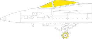 F/A-18E 塗装マスクシール (ホビーボス用) (プラモデル)