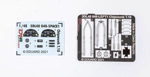 デ・ハビランド チップマンク T.10 「スペース」内装3D デカールw/エッチングパーツセット (エアフィックス用) (プラモデル)