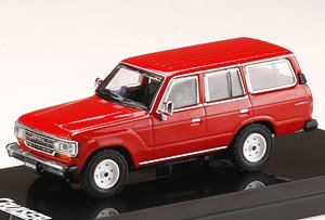 トヨタ ランドクルーザー 60 GX 1988 レッド (ミニカー)