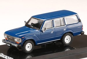 トヨタ ランドクルーザー 60 GX 1988 ブルー (ミニカー)