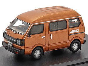 SUBARU SAMBAR 4WD (1980) マイティブラウン (ミニカー)