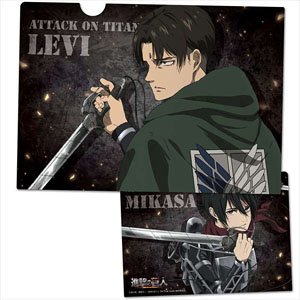 Attack on Titan Clear File X [Mikasa & Levi] (Anime Toy)