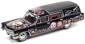 1966 Cadillac Hearse Dia de Los Muertos (Diecast Car)