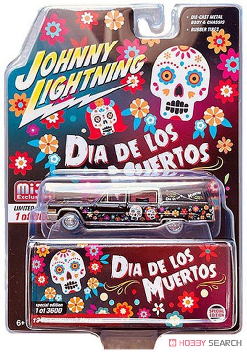 1966 Cadillac Hearse Dia de Los Muertos (Diecast Car) Package1