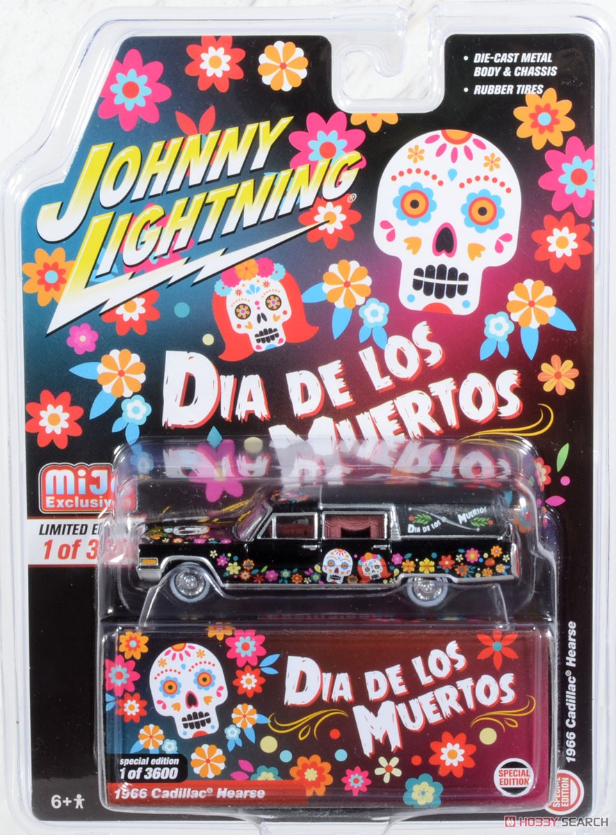 1966 Cadillac Hearse Dia de Los Muertos (Diecast Car) Package2