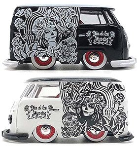 1960 VW Delivery Van Dia de Los Muertos 2-pk (Diecast Car)