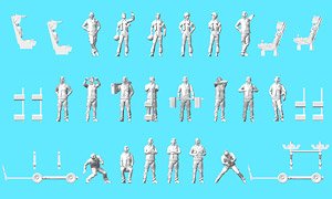NAVY Deck Crew Figure At Rest (Standby/Rest Scene) (Plastic model)