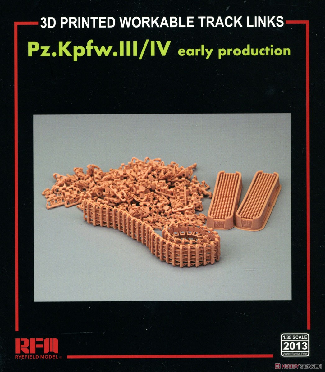 3D Printed Workable Track Links for Pz.Kpfw.III/IV Early Production (Plastic model) その他の画像1