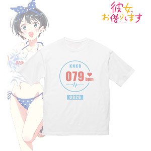 TV Animation [Rent-A-Girlfriend] [Especially Illustrated] Ruka Sarashina Beach Date Ver. Wear Big Silhouette T-Shirt Unisex S (Anime Toy)