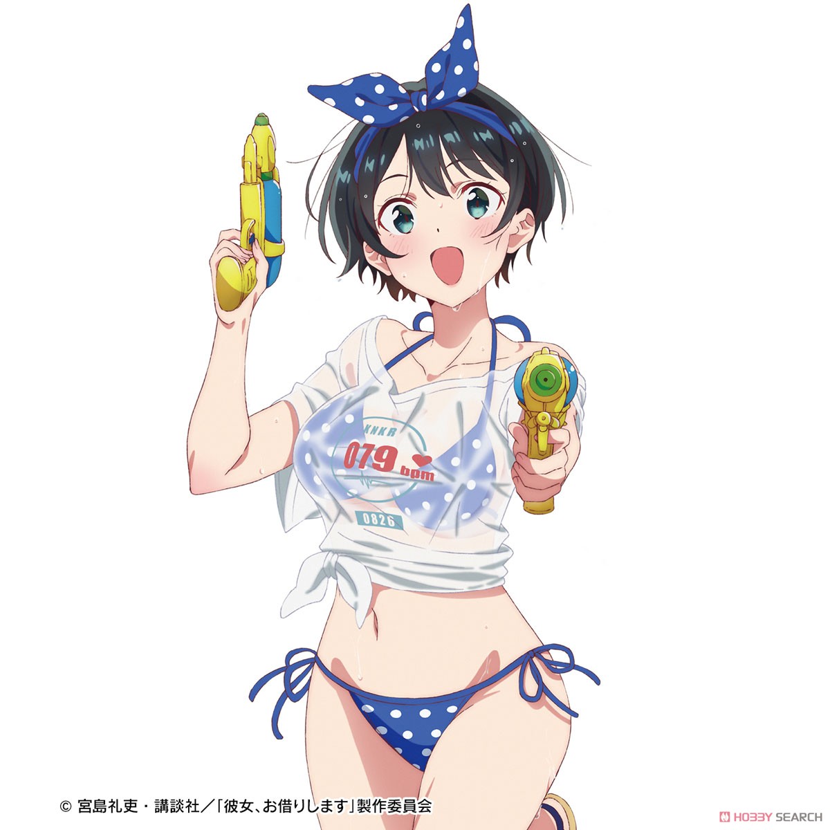 TV Animation [Rent-A-Girlfriend] [Especially Illustrated] Ruka Sarashina Beach Date Ver. Wear Big Silhouette T-Shirt Unisex M (Anime Toy) Other picture3