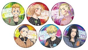 TV Animation [Tokyo Revengers] Trading Hologram Can Badge Coveralls Ver. (Set of 6) (Anime Toy)
